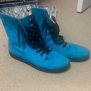 Dr. Martens Blue Lace Up Boots